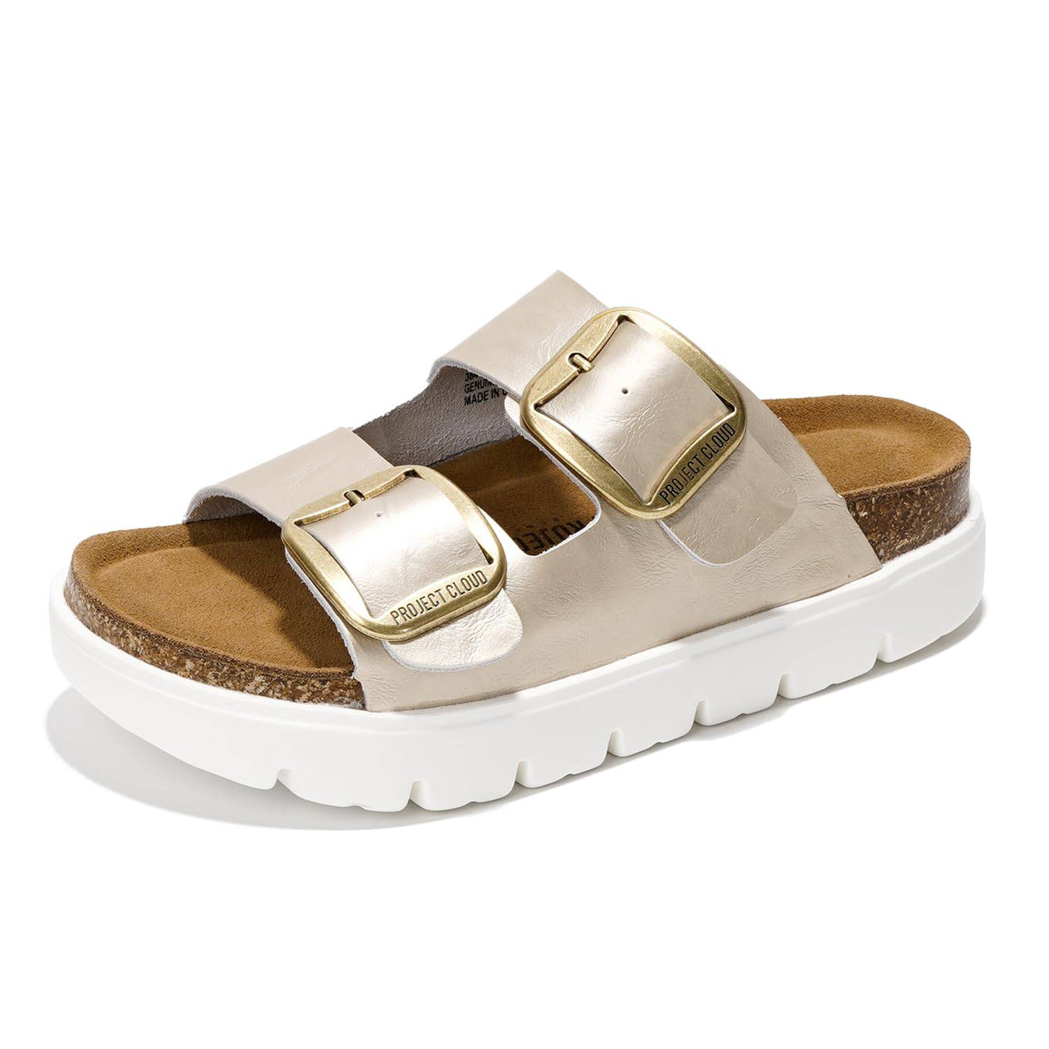 Women's | Genuine Leather Platform Sandals | ProjectPlush | Non-Slip - Greece Chunky