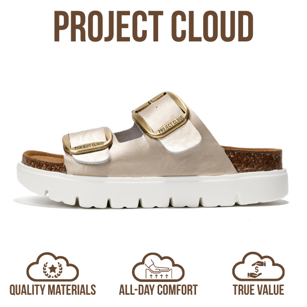 Women's | Genuine Leather Platform Sandals | ProjectPlush | Non-Slip - Greece Chunky