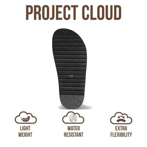 Women's | Genuine Leather Platform Sandals | Memory Foam Insole | Lightweight | Non-Slip - Havana