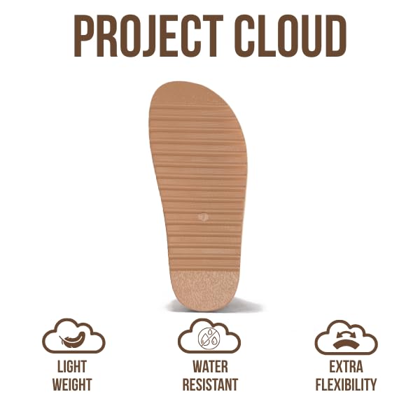 Women's | Genuine Leather Platform Sandals | Memory Foam Insole | Lightweight | Non-Slip - Havana