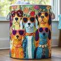 Happy Dogs | Handcrafted Laundry Basket