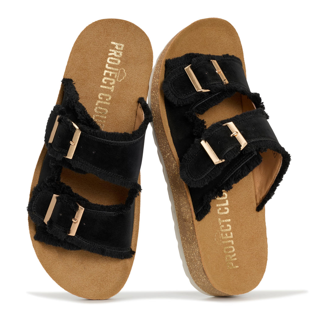 Women's | Womens Buckle Sandals | Plush and Soft Insole | Lightweight | Non-Slip - Light