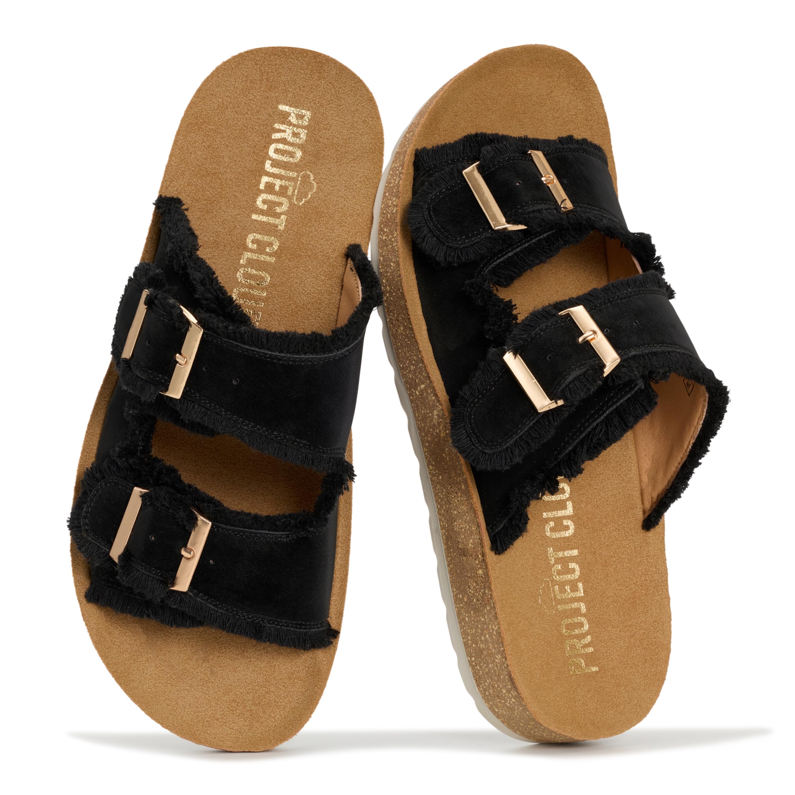 Women's | Womens Buckle Sandals | Plush and Soft Insole | Lightweight | Non-Slip - Light