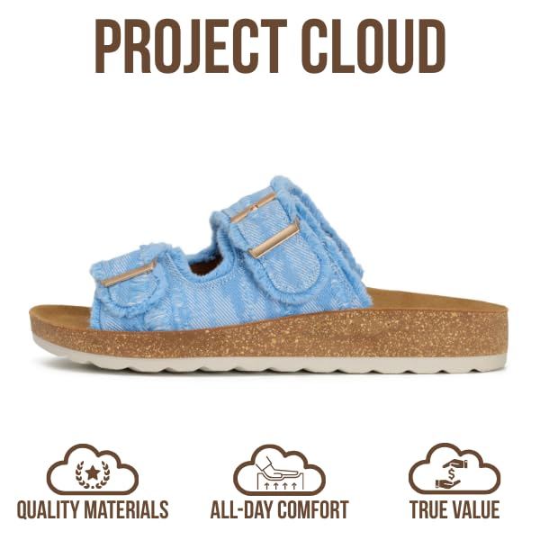 Women's | Womens Buckle Sandals | Plush and Soft Insole | Lightweight | Non-Slip - Light