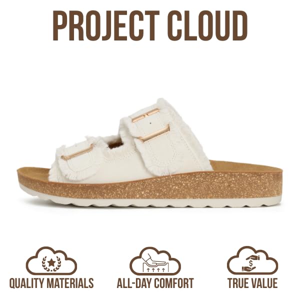 Women's | Womens Buckle Sandals | Plush and Soft Insole | Lightweight | Non-Slip - Light