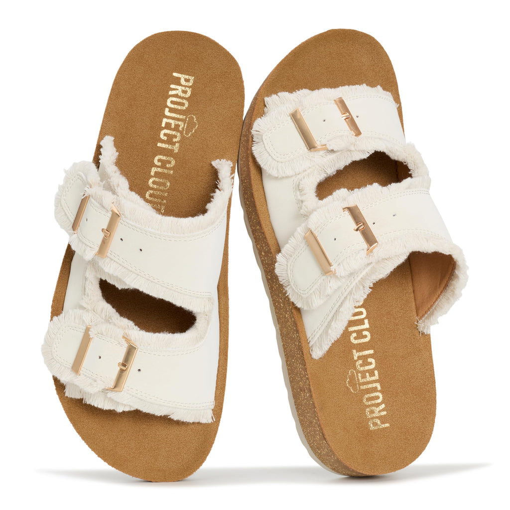 Women's | Womens Buckle Sandals | Plush and Soft Insole | Lightweight | Non-Slip - Light