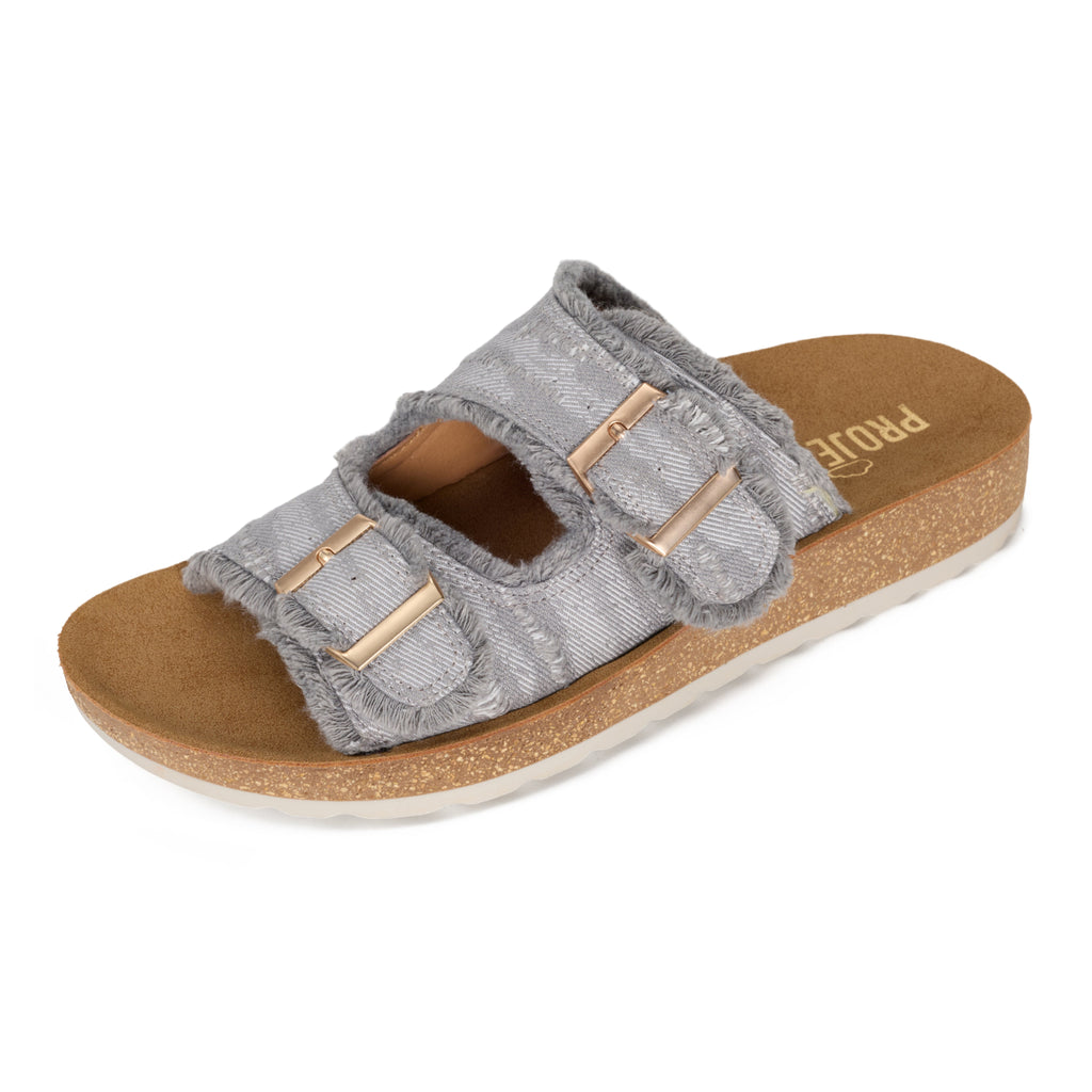 Women's | Womens Buckle Sandals | Plush and Soft Insole | Lightweight | Non-Slip - Light