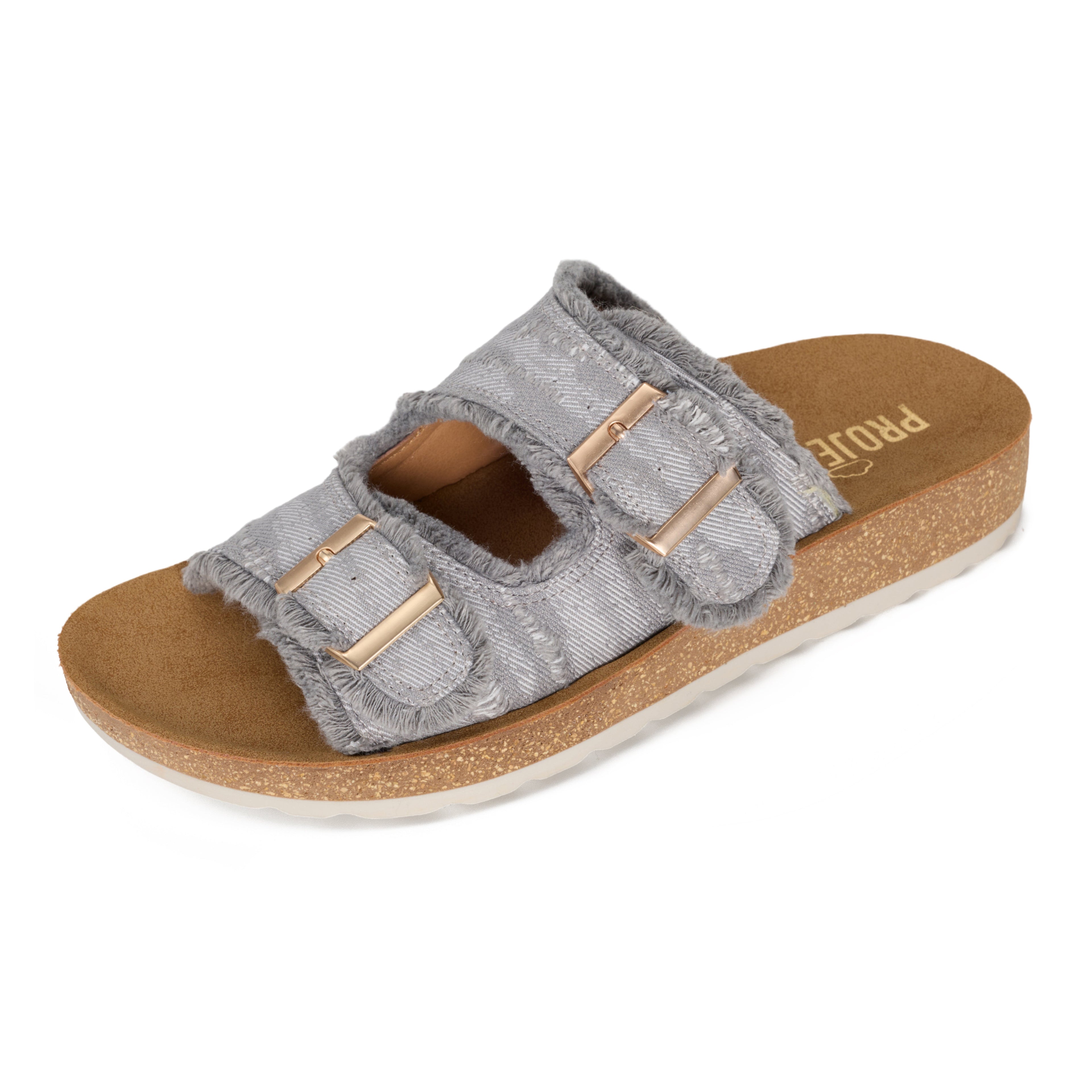 Women's | Womens Buckle Sandals | Plush and Soft Insole | Lightweight | Non-Slip - Light