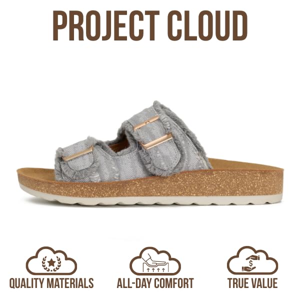 Women's | Womens Buckle Sandals | Plush and Soft Insole | Lightweight | Non-Slip - Light