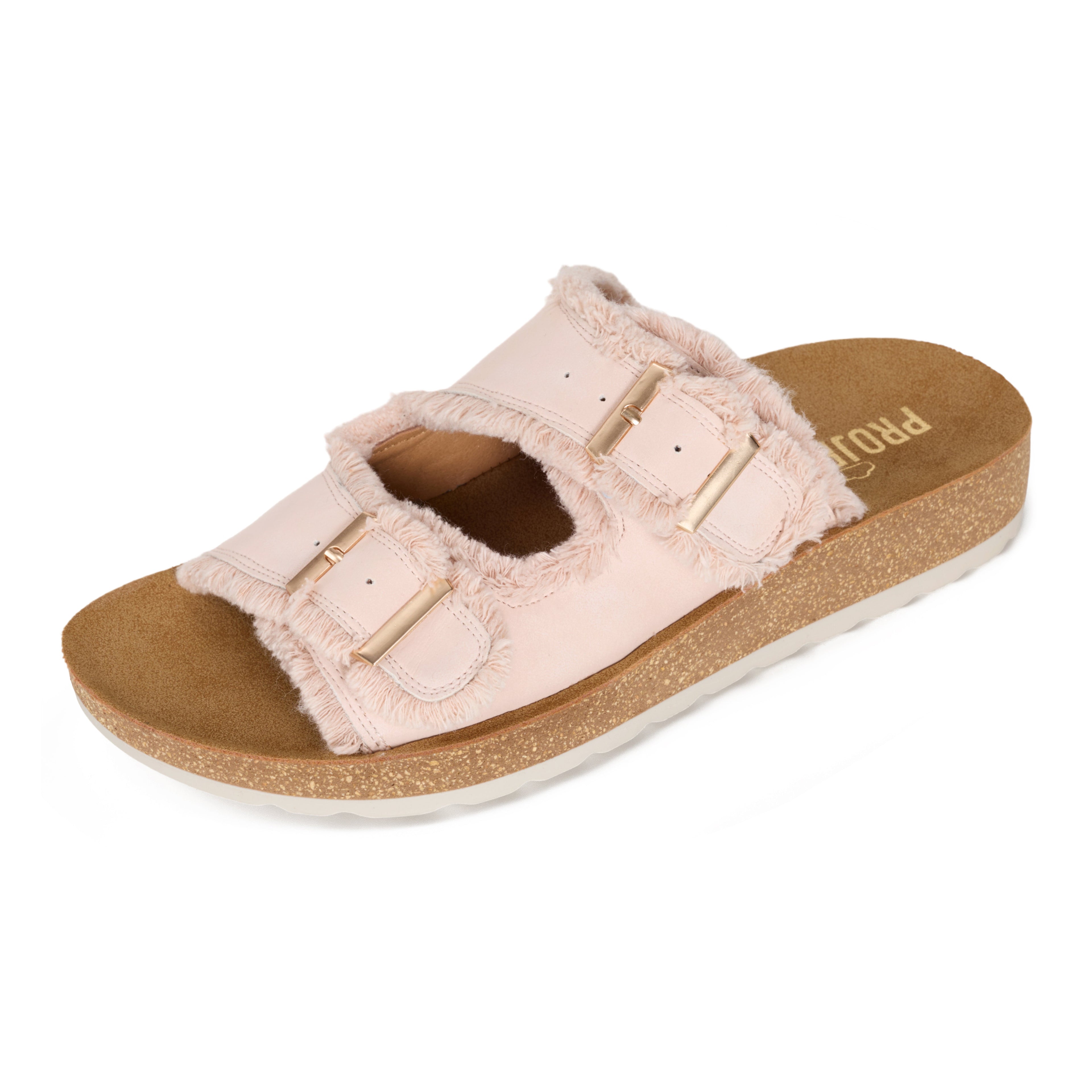 Women's | Womens Buckle Sandals | Plush and Soft Insole | Lightweight | Non-Slip - Light