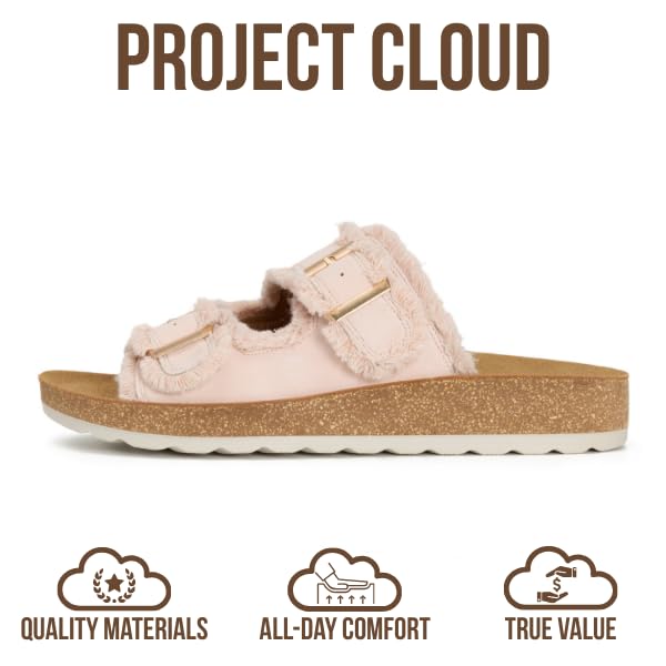 Women's | Womens Buckle Sandals | Plush and Soft Insole | Lightweight | Non-Slip - Light