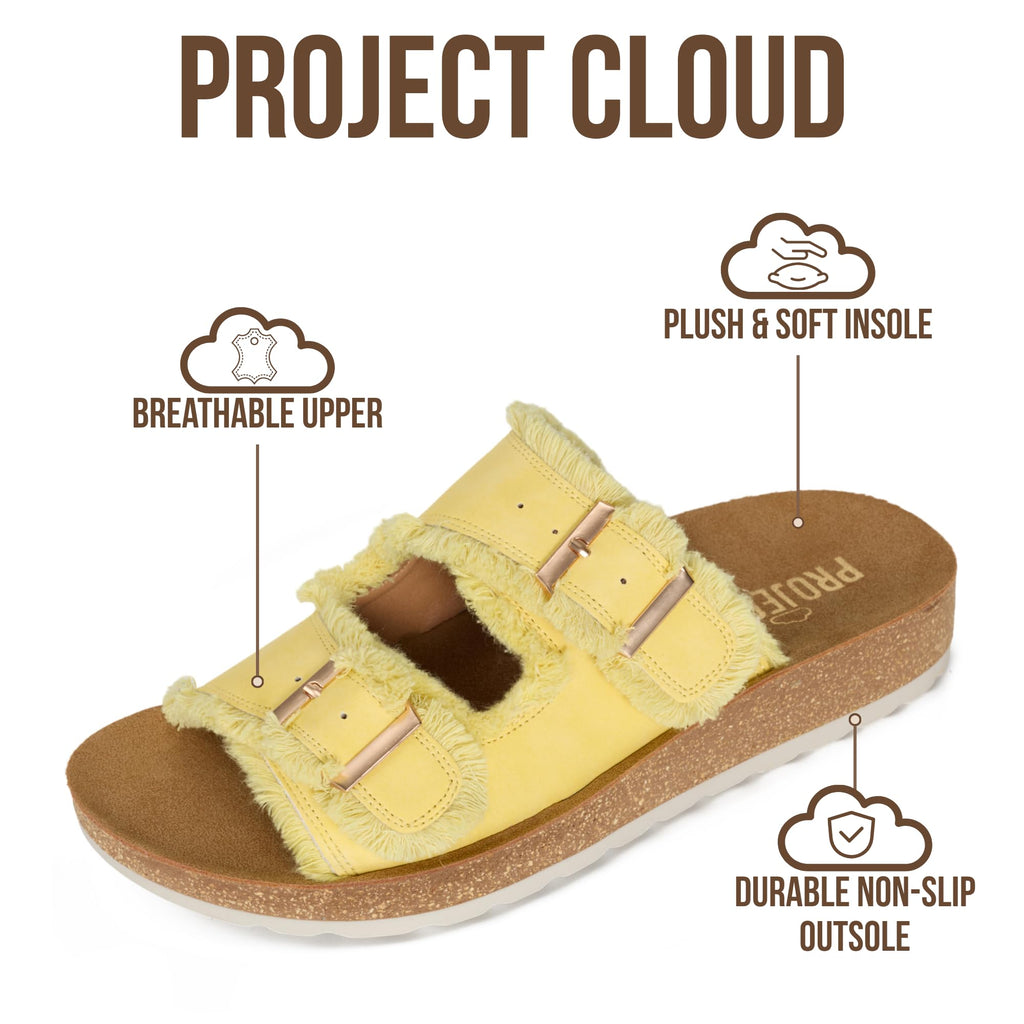 Women's | Womens Buckle Sandals | Plush and Soft Insole | Lightweight | Non-Slip - Light