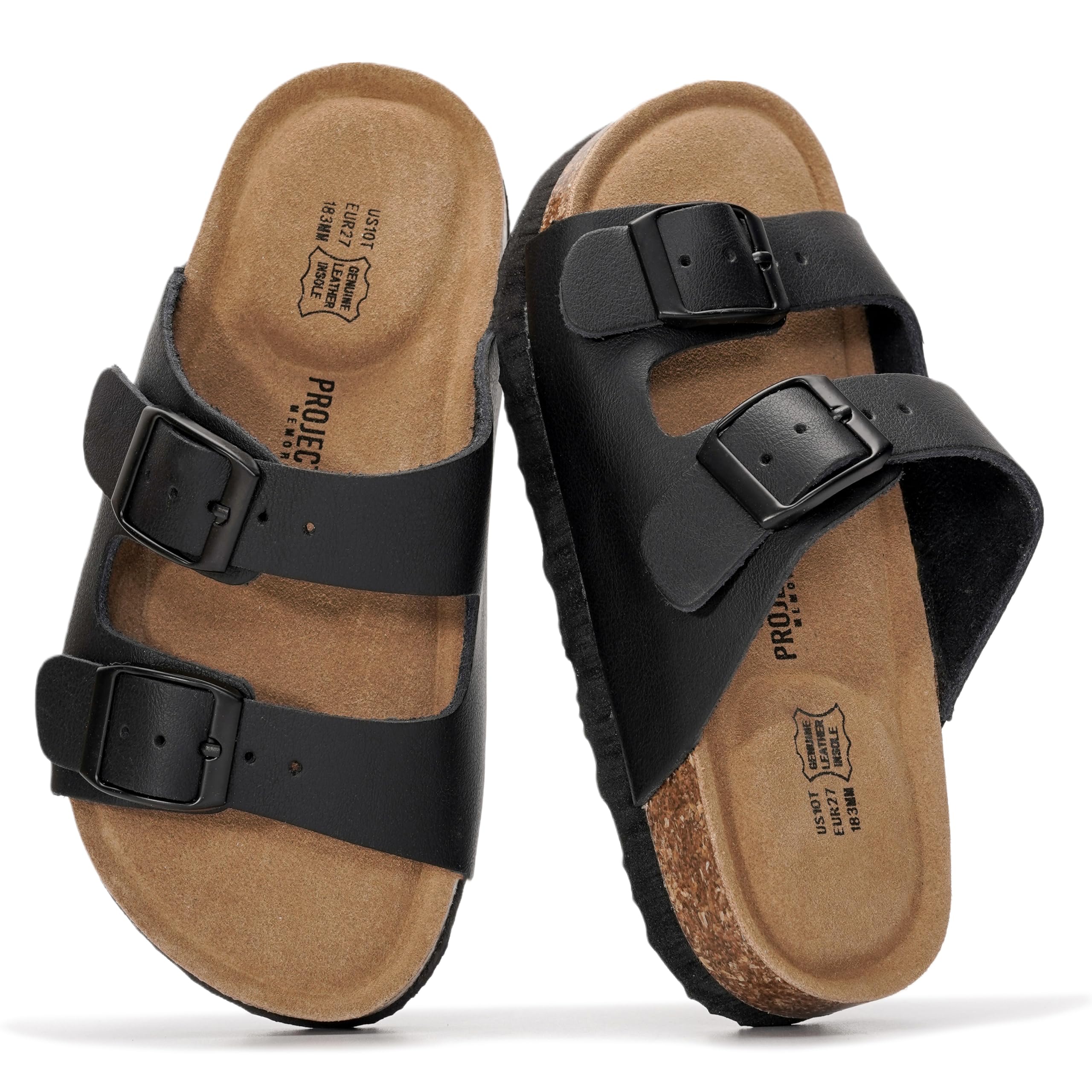 Kids | Genuine Leather Slides for Kids | Water Resistant | Lightweight | Non-Slip - Little Venita