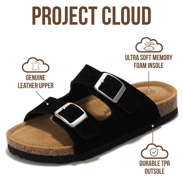 Kids | Genuine Leather Slides for Kids | Water Resistant | Lightweight | Non-Slip - Little Venita