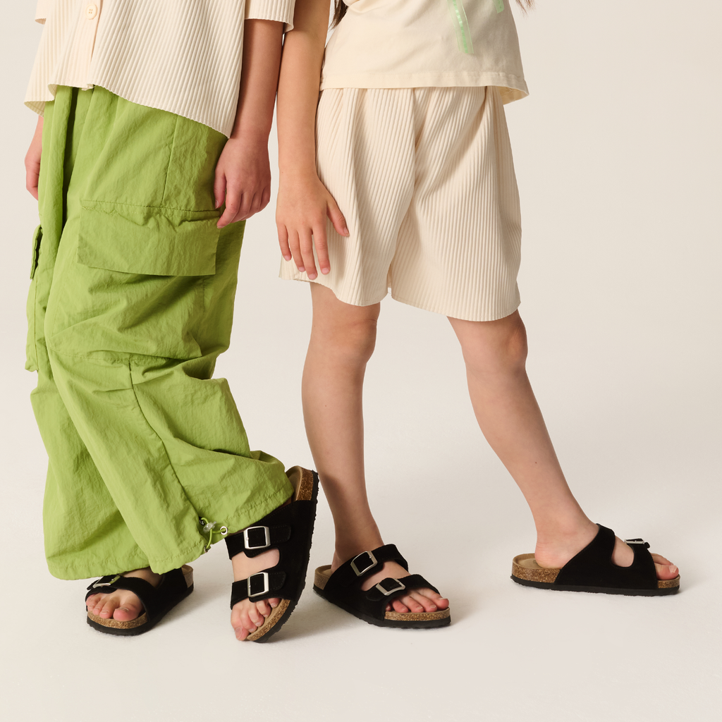 Kids | Genuine Leather Slides for Kids | Water Resistant | Lightweight | Non-Slip - Little Venita