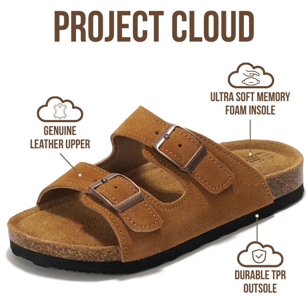 Kids | Genuine Leather Slides for Kids | Water Resistant | Lightweight | Non-Slip - Little Venita