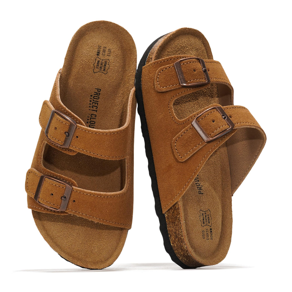 Kids | Genuine Leather Slides for Kids | Water Resistant | Lightweight | Non-Slip - Little Venita