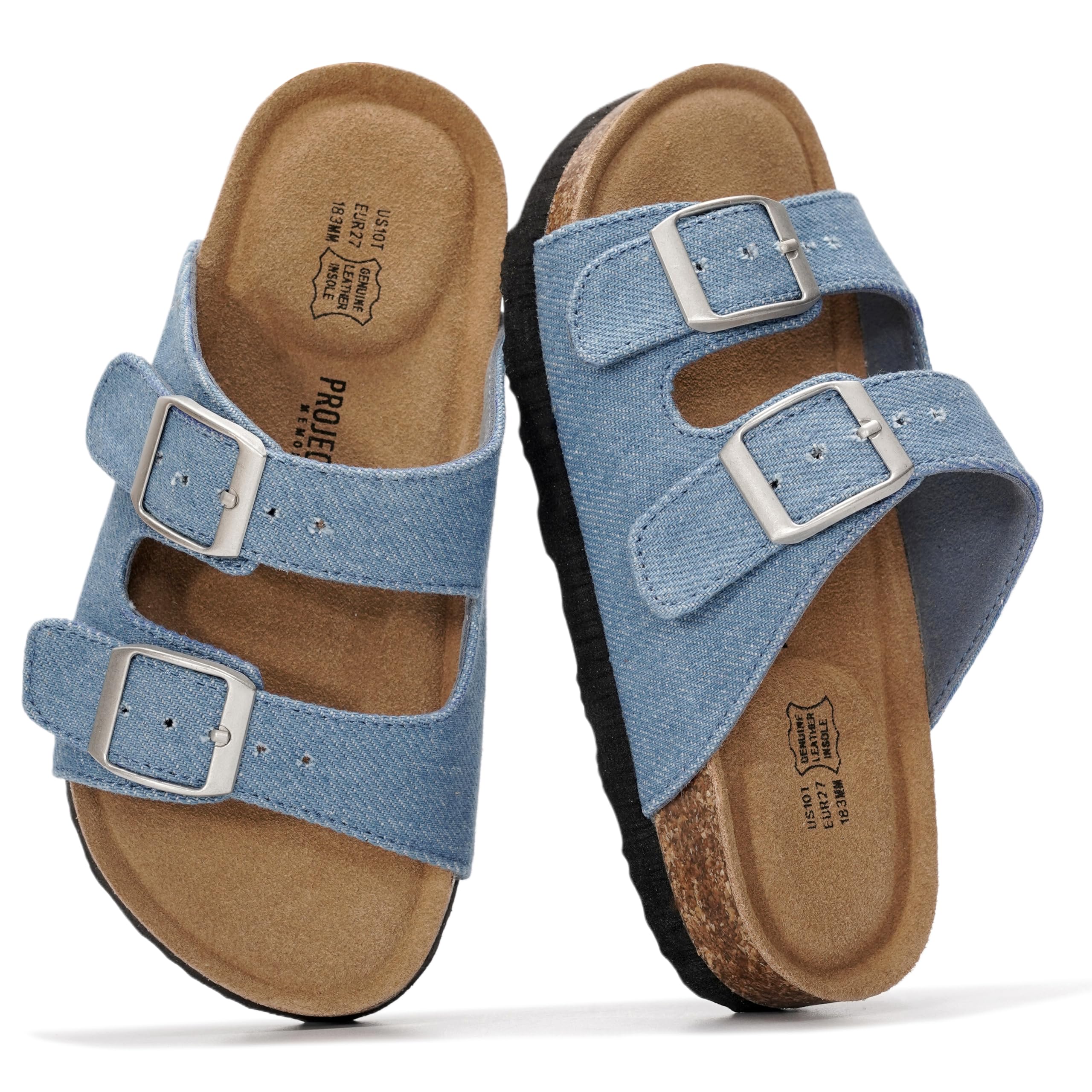 Kids | Genuine Leather Slides for Kids | Water Resistant | Lightweight | Non-Slip - Little Venita