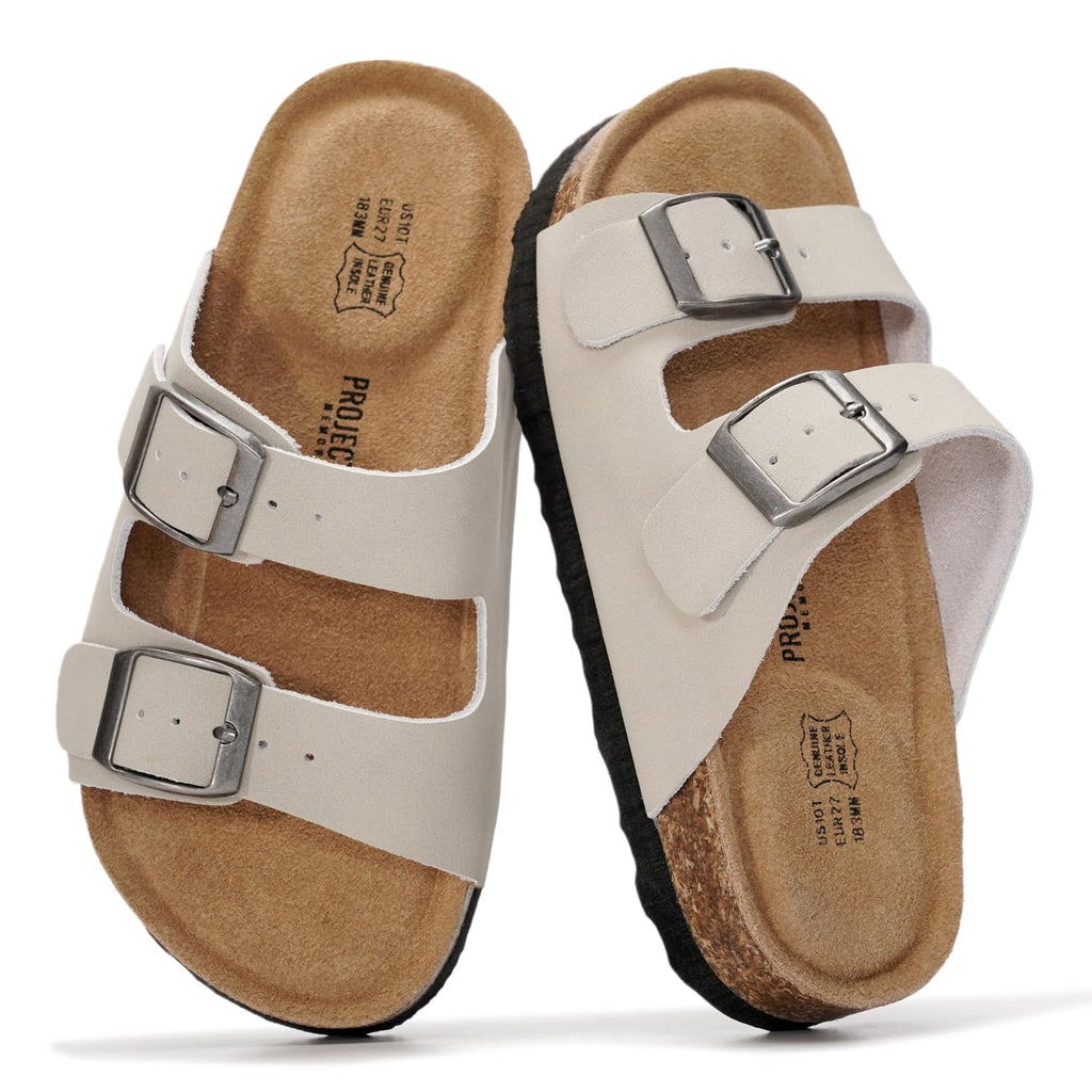 Kids | Genuine Leather Slides for Kids | Water Resistant | Lightweight | Non-Slip - Little Venita