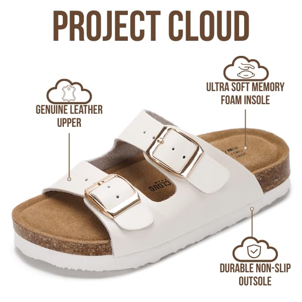 Kids | Genuine Leather Slides for Kids | Water Resistant | Lightweight | Non-Slip - Little Venita