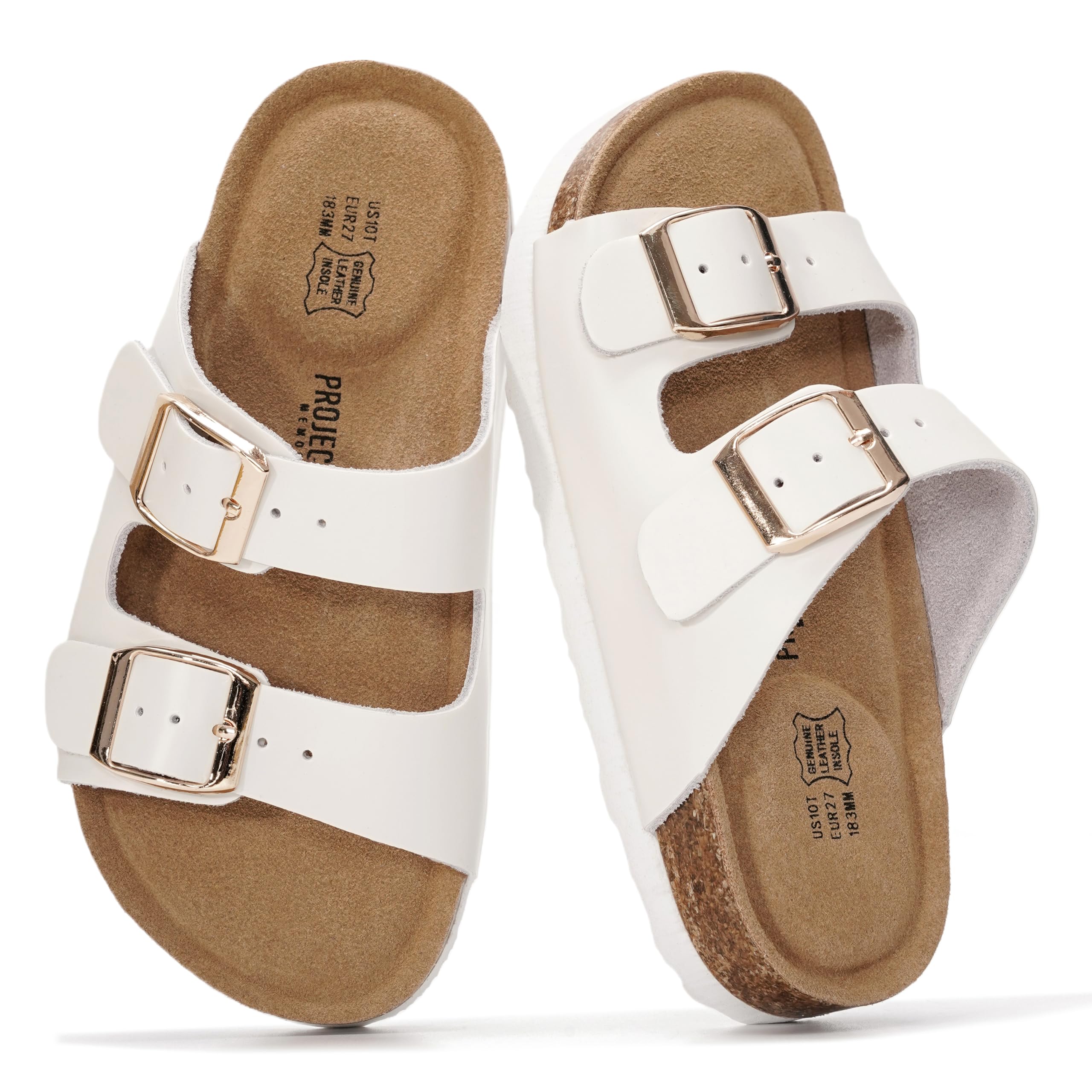 Kids | Genuine Leather Slides for Kids | Water Resistant | Lightweight | Non-Slip - Little Venita