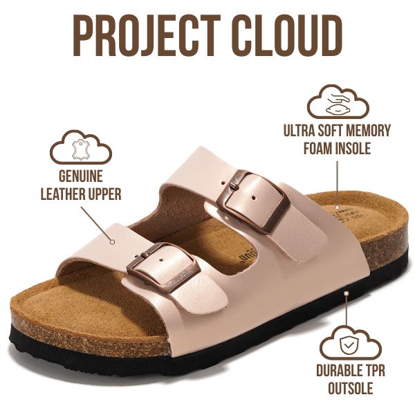 Kids | Genuine Leather Slides for Kids | Water Resistant | Lightweight | Non-Slip - Little Venita