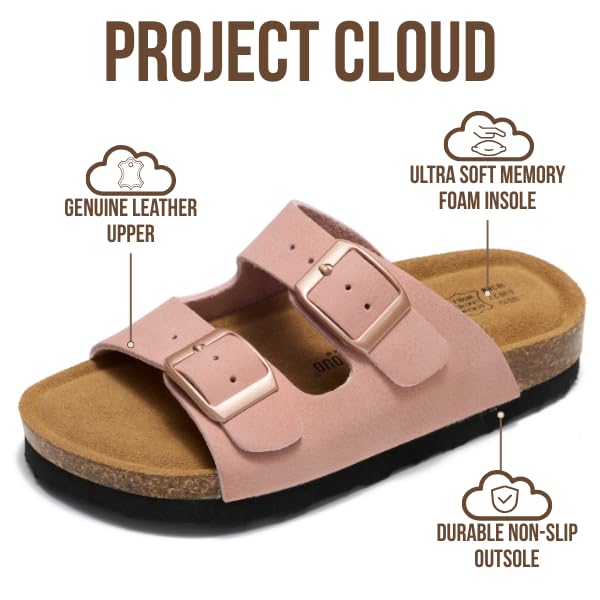 Kids | Genuine Leather Slides for Kids | Water Resistant | Lightweight | Non-Slip - Little Venita