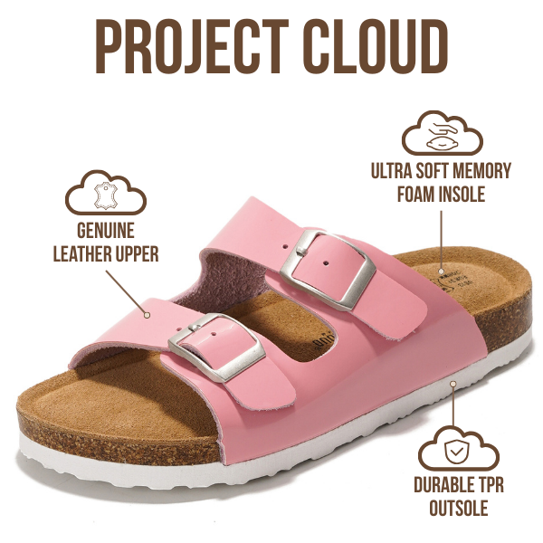 Kids | Genuine Leather Slides for Kids | Water Resistant | Lightweight | Non-Slip - Little Venita