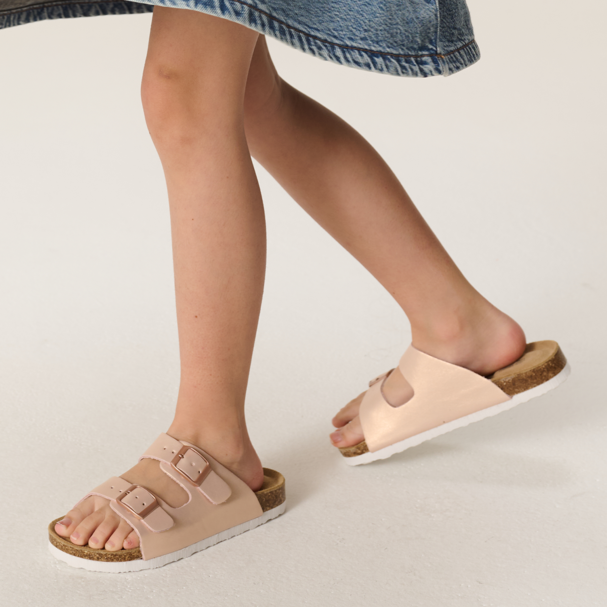 Kids | Genuine Leather Slides for Kids | Water Resistant | Lightweight | Non-Slip - Little Venita