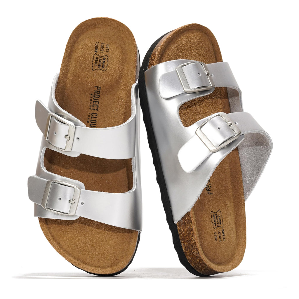 Kids | Genuine Leather Slides for Kids | Water Resistant | Lightweight | Non-Slip - Little Venita