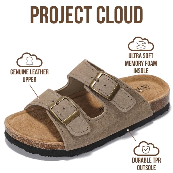 Kids | Genuine Leather Slides for Kids | Water Resistant | Lightweight | Non-Slip - Little Venita
