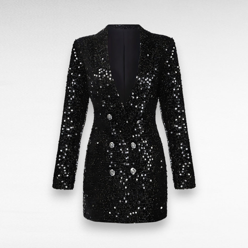 Robinson Sequin Blazer Women - Double - Breasted, Slim Fit - Luxe Atire