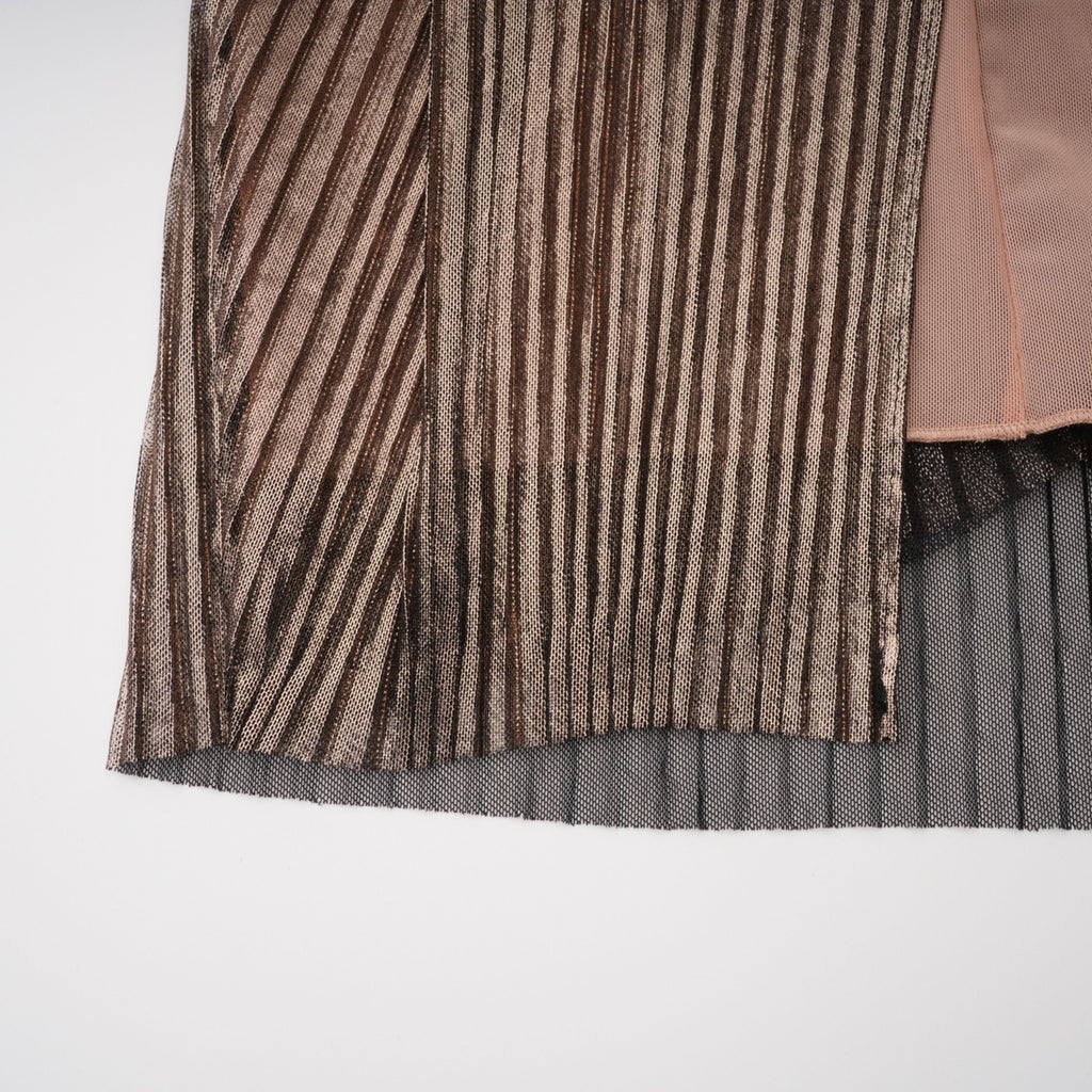 Marise Brown Draped Satin Maxi Dress