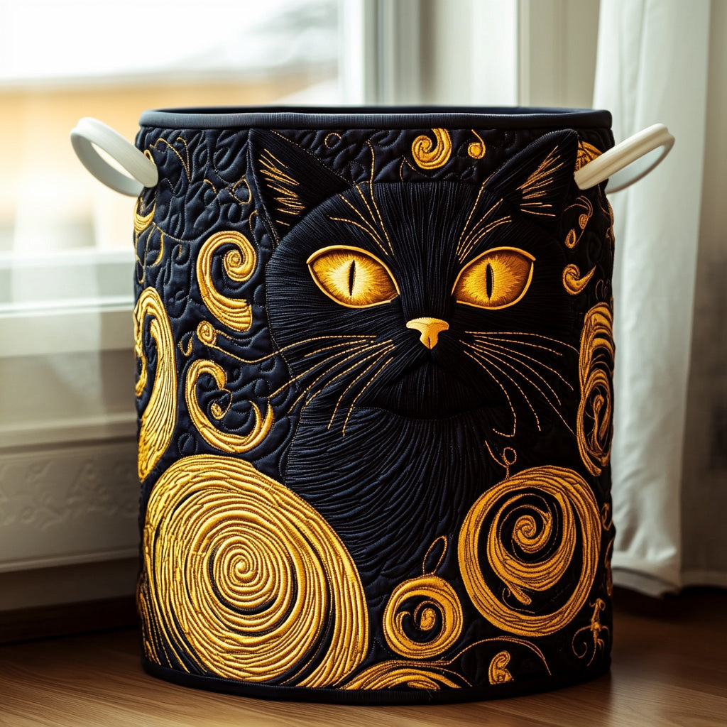 Cat Quilted | Handcrafted Basket