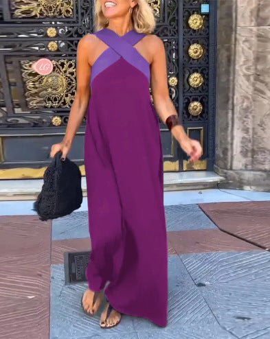 DELPHINE | DRESS WITH CROSSED CUT - Rossis Family Boutique Miami