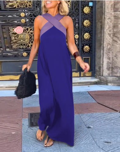 DELPHINE | DRESS WITH CROSSED CUT - Rossis Family Boutique Miami