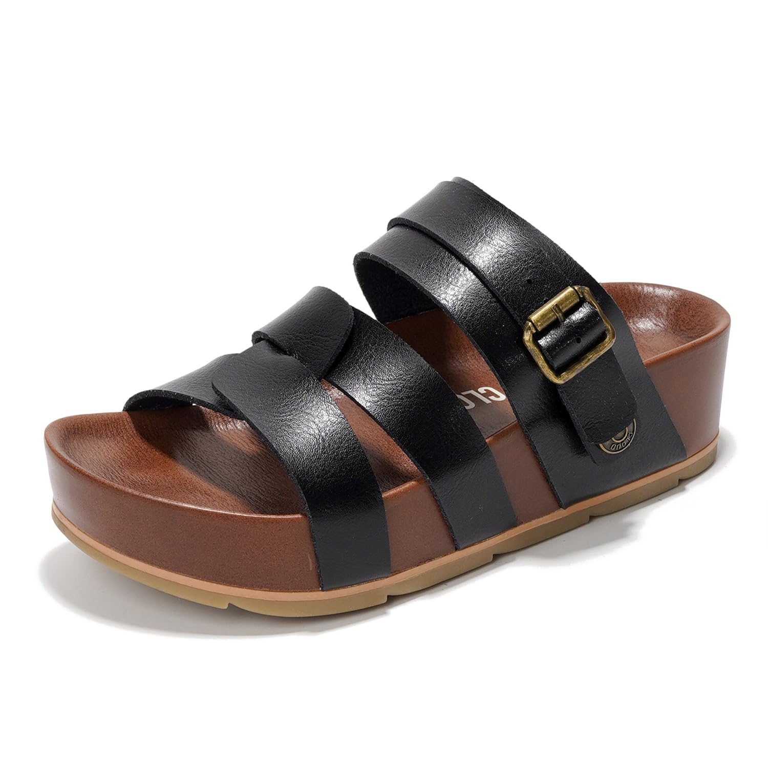 Women's | Eco-Leather Platform Sandals | Lightweight | Non-Slip - Proud