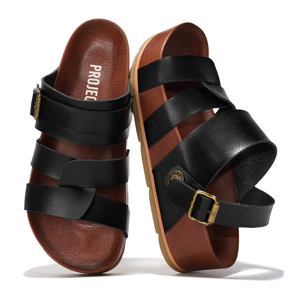Women's | Eco-Leather Platform Sandals | Lightweight | Non-Slip - Proud