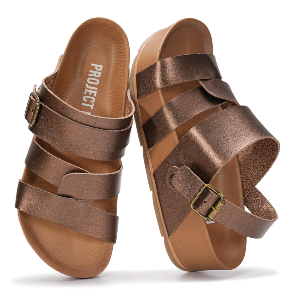 Women's | Eco-Leather Platform Sandals | Lightweight | Non-Slip - Proud