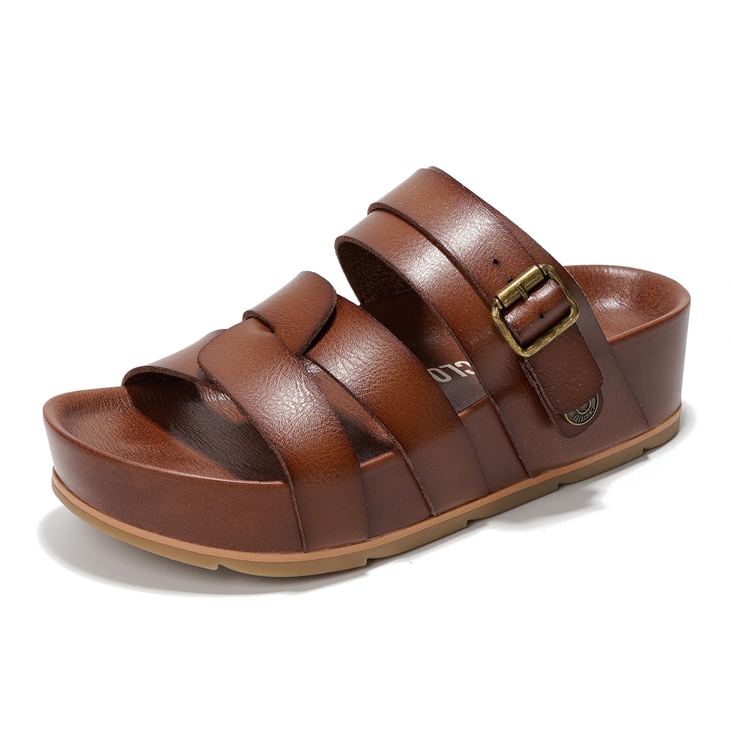 Women's | Eco-Leather Platform Sandals | Lightweight | Non-Slip - Proud