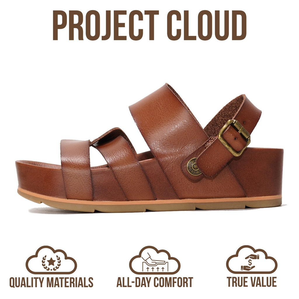 Women's | Eco-Leather Platform Sandals | Lightweight | Non-Slip - Proud