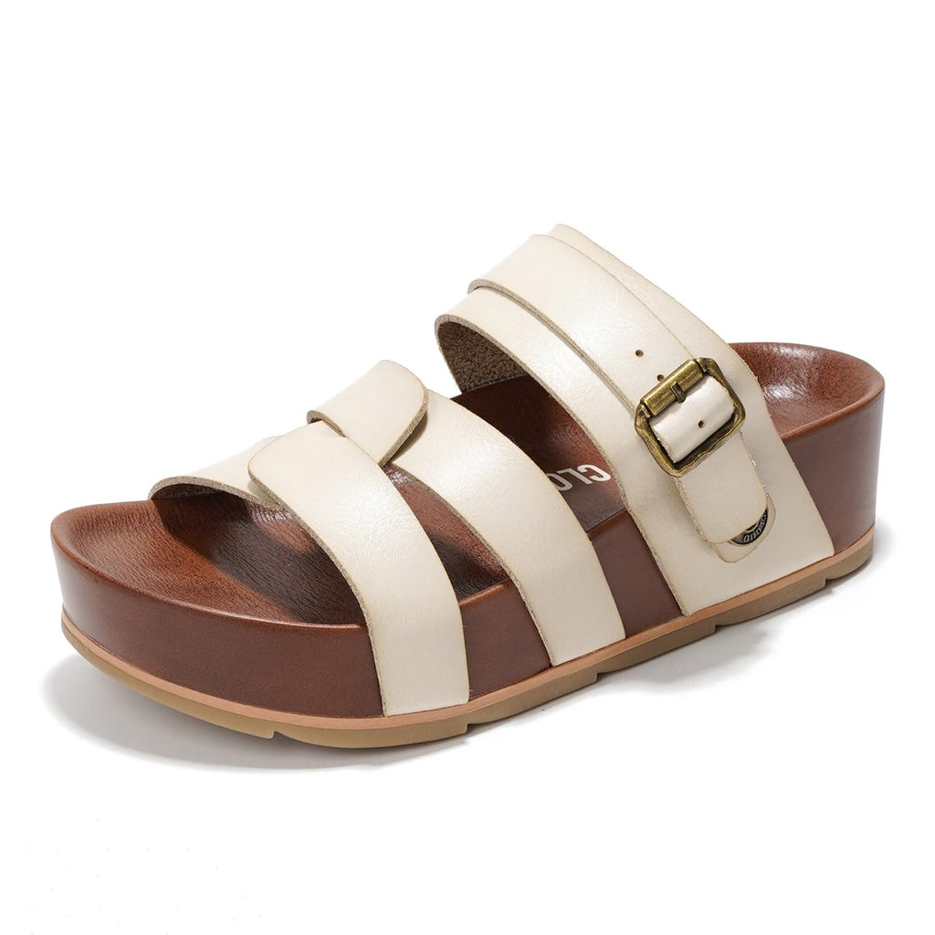 Women's | Eco-Leather Platform Sandals | Lightweight | Non-Slip - Proud