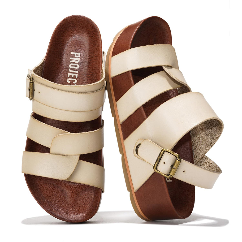 Women's | Eco-Leather Platform Sandals | Lightweight | Non-Slip - Proud
