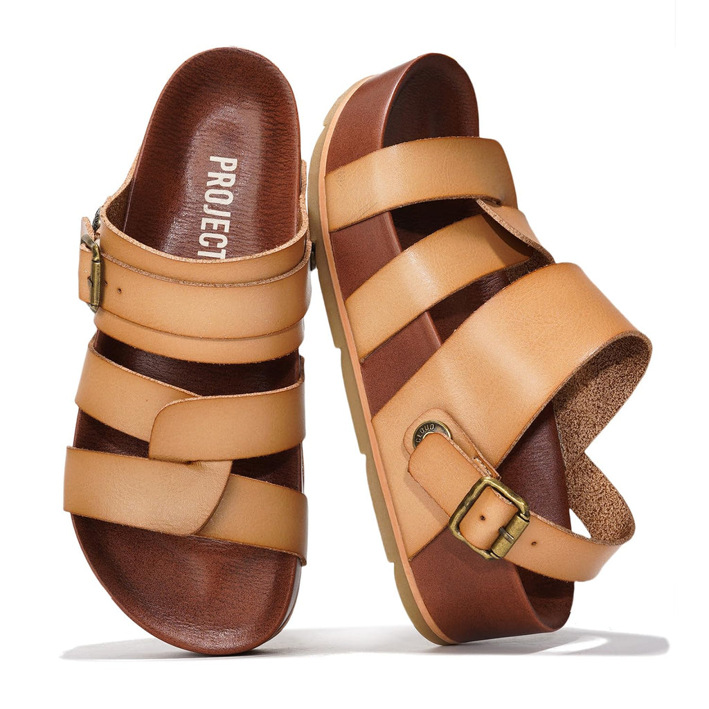 Women's | Eco-Leather Platform Sandals | Lightweight | Non-Slip - Proud