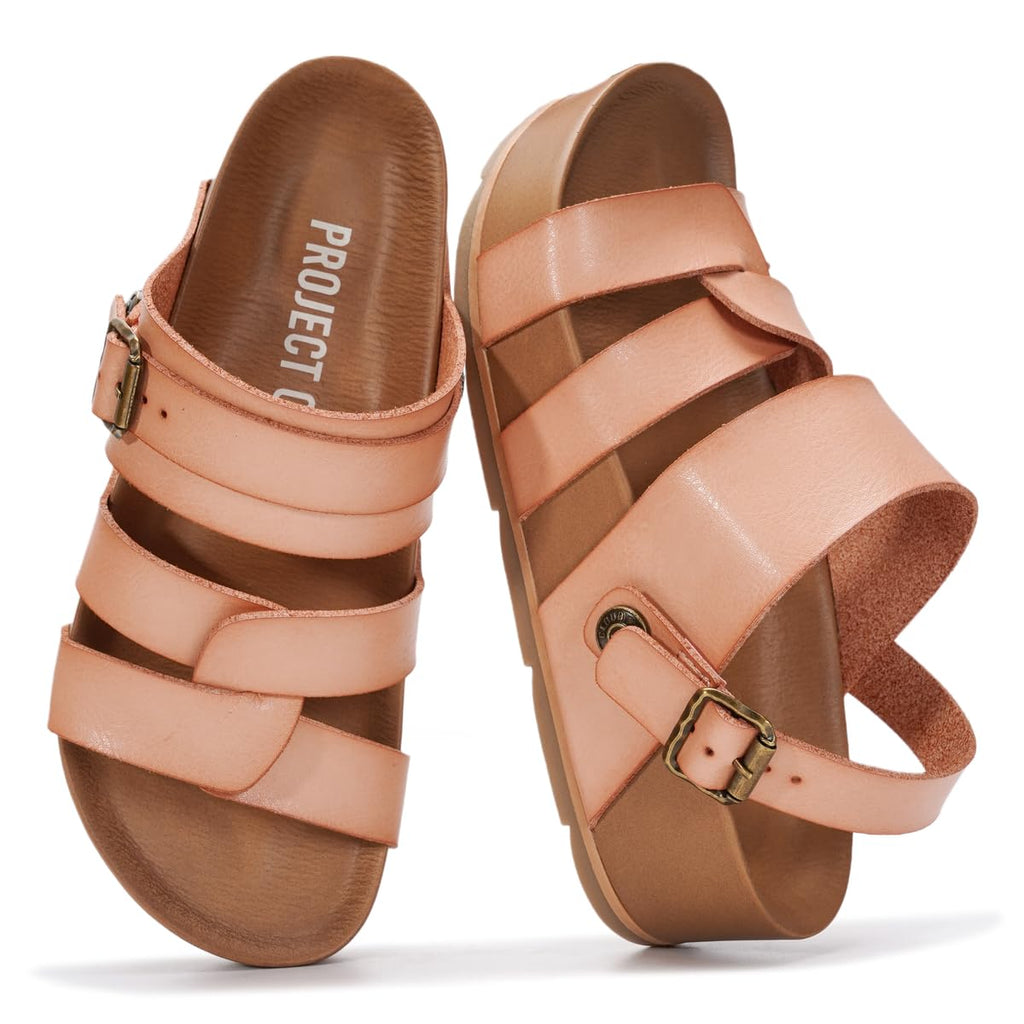 Women's | Eco-Leather Platform Sandals | Lightweight | Non-Slip - Proud