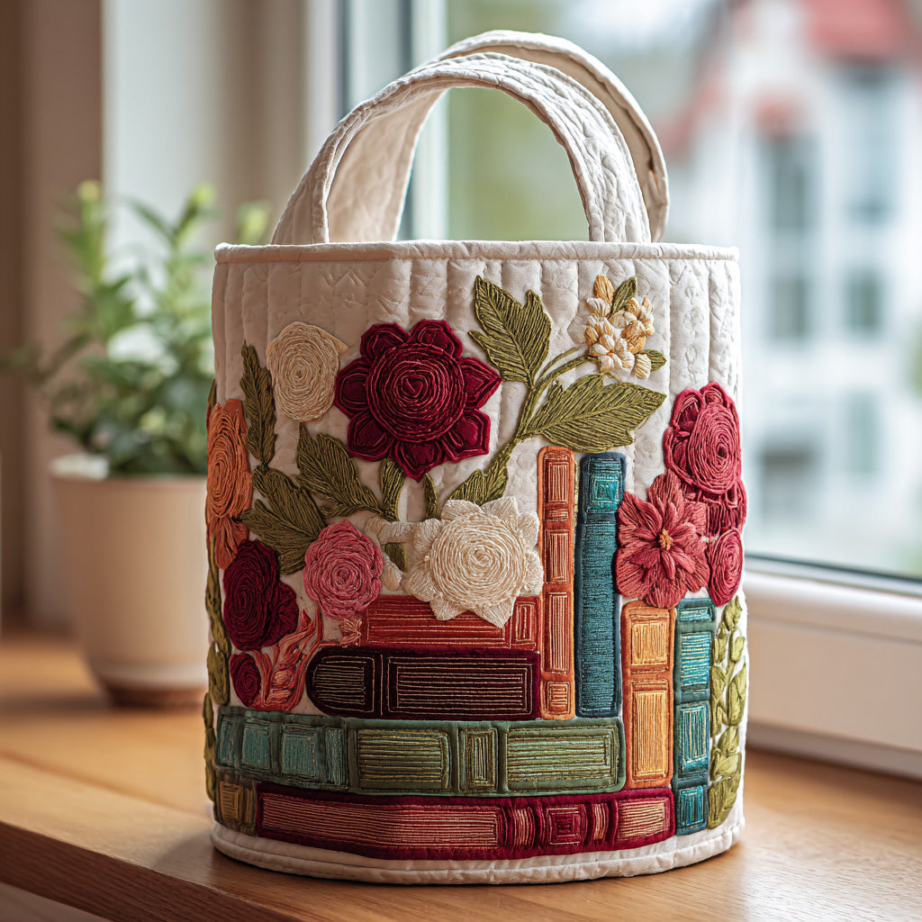 Bookish Garden | Handcrafted Laundry Basket