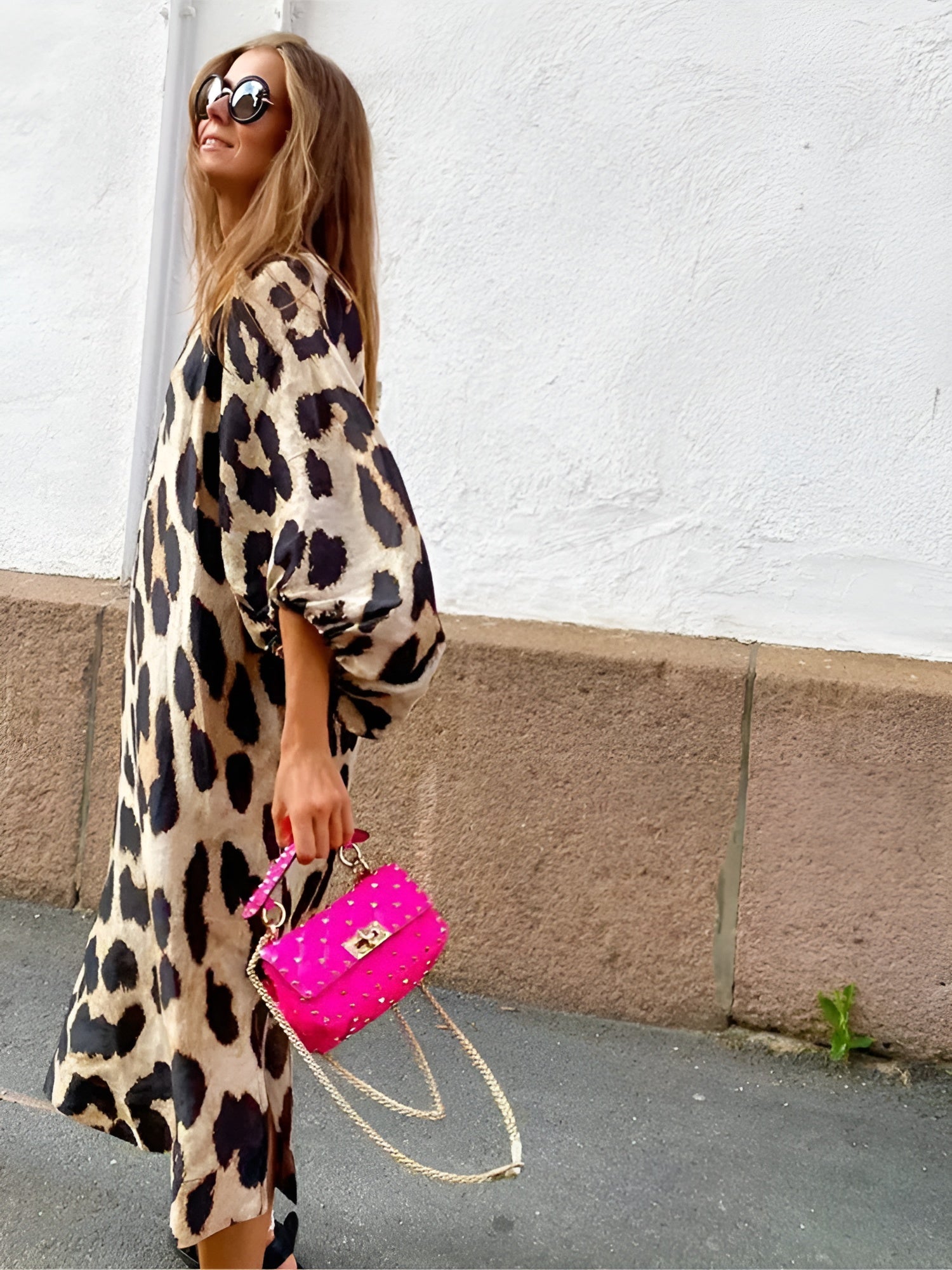 SILVIE | BOLD AND ELEGANT LEOPARD DRESS - Rossis Family Boutique Miami