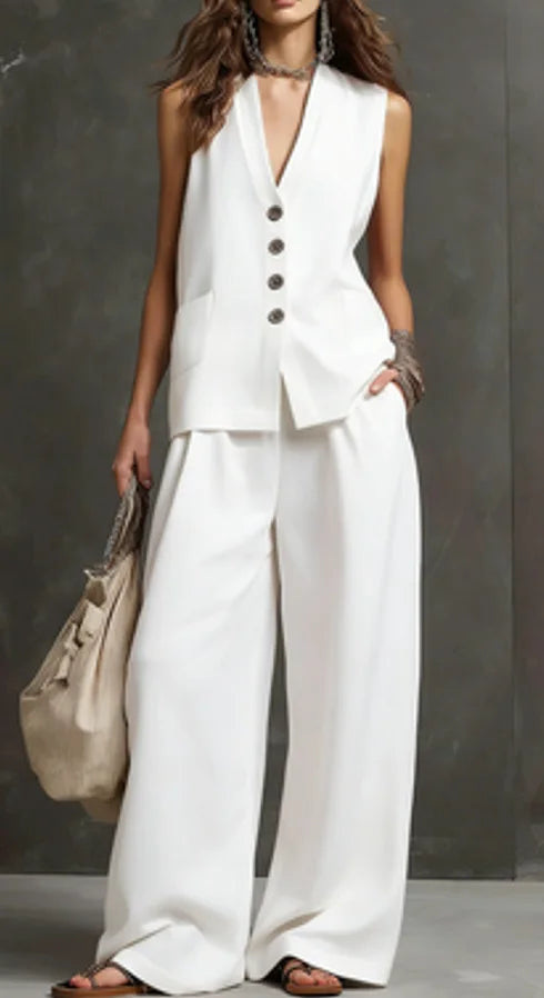 Monica | Completo Set casual a due pezzi per ufficio e estate