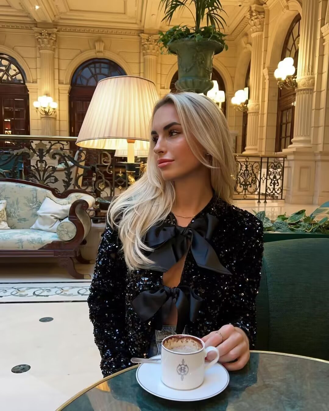 AVA: Short Sequin Blazer with Bow - Luxe Atire