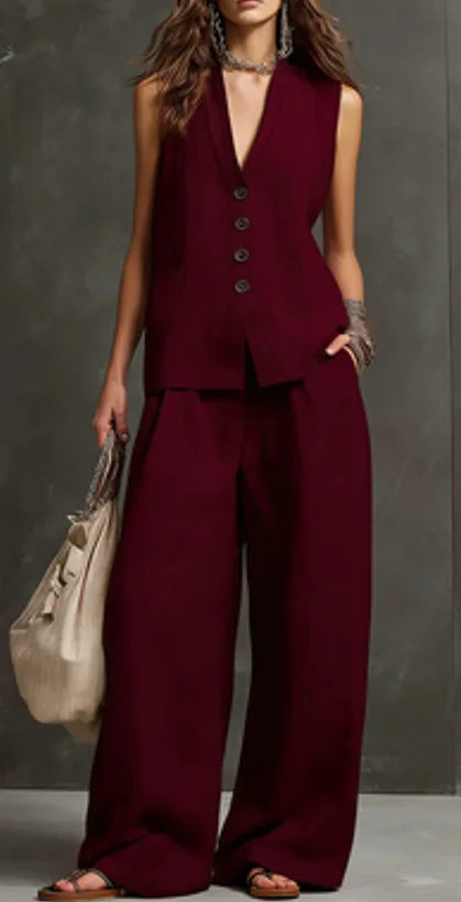 Monica | Completo Set casual a due pezzi per ufficio e estate
